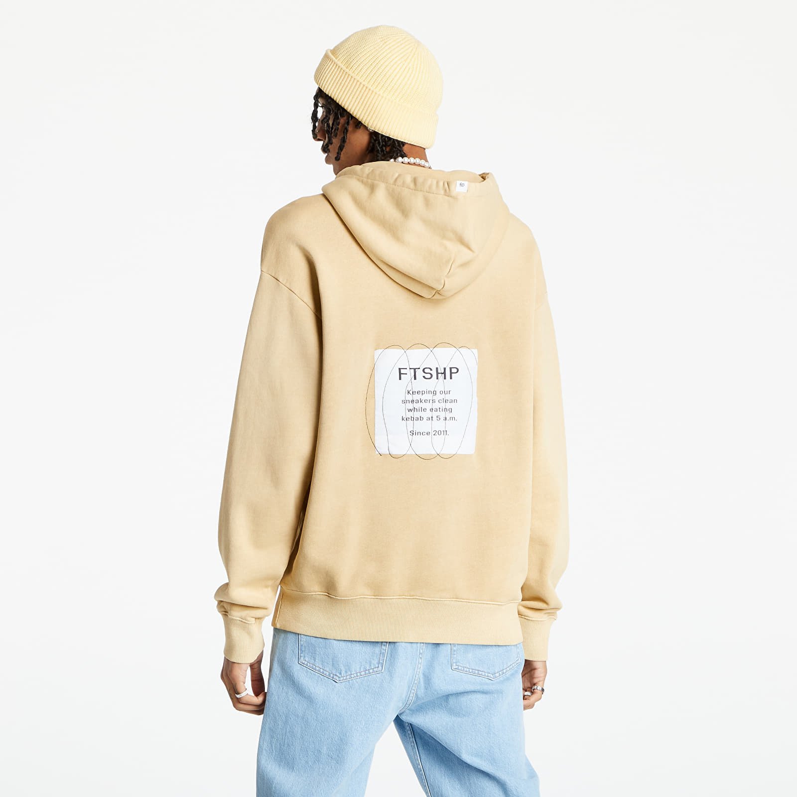Bluzy Footshop 10 Years meets Reebok Classics Natural Dye Hoodie Yellow