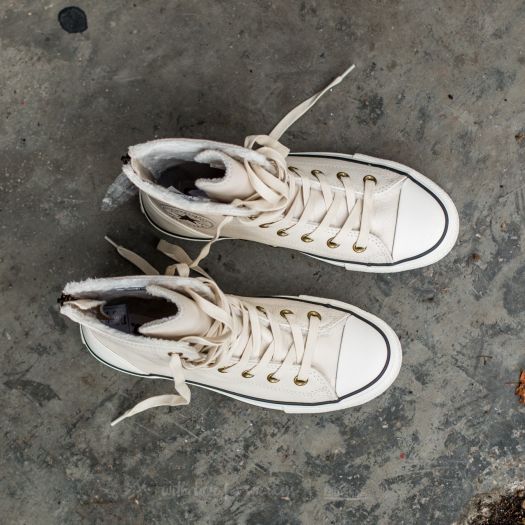 Women's shoes Converse CT AS Hi-Rise Boot Leather+Fur Parchment