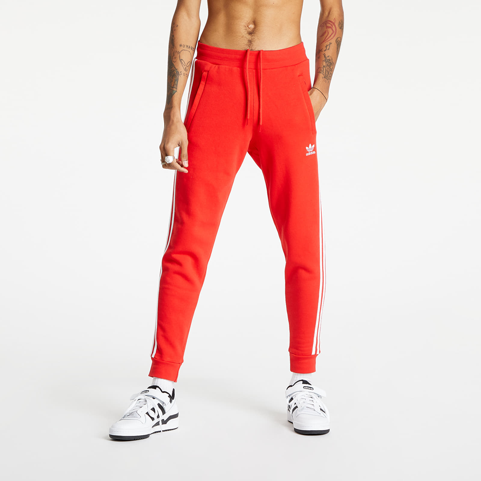 Džínsy a nohavice adidas 3-Stripes Pants Vivid Red
