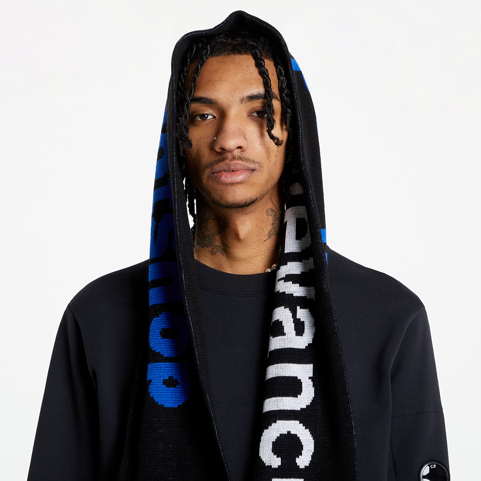 Šály Soulland Meets Footshop Tex Scarf Black