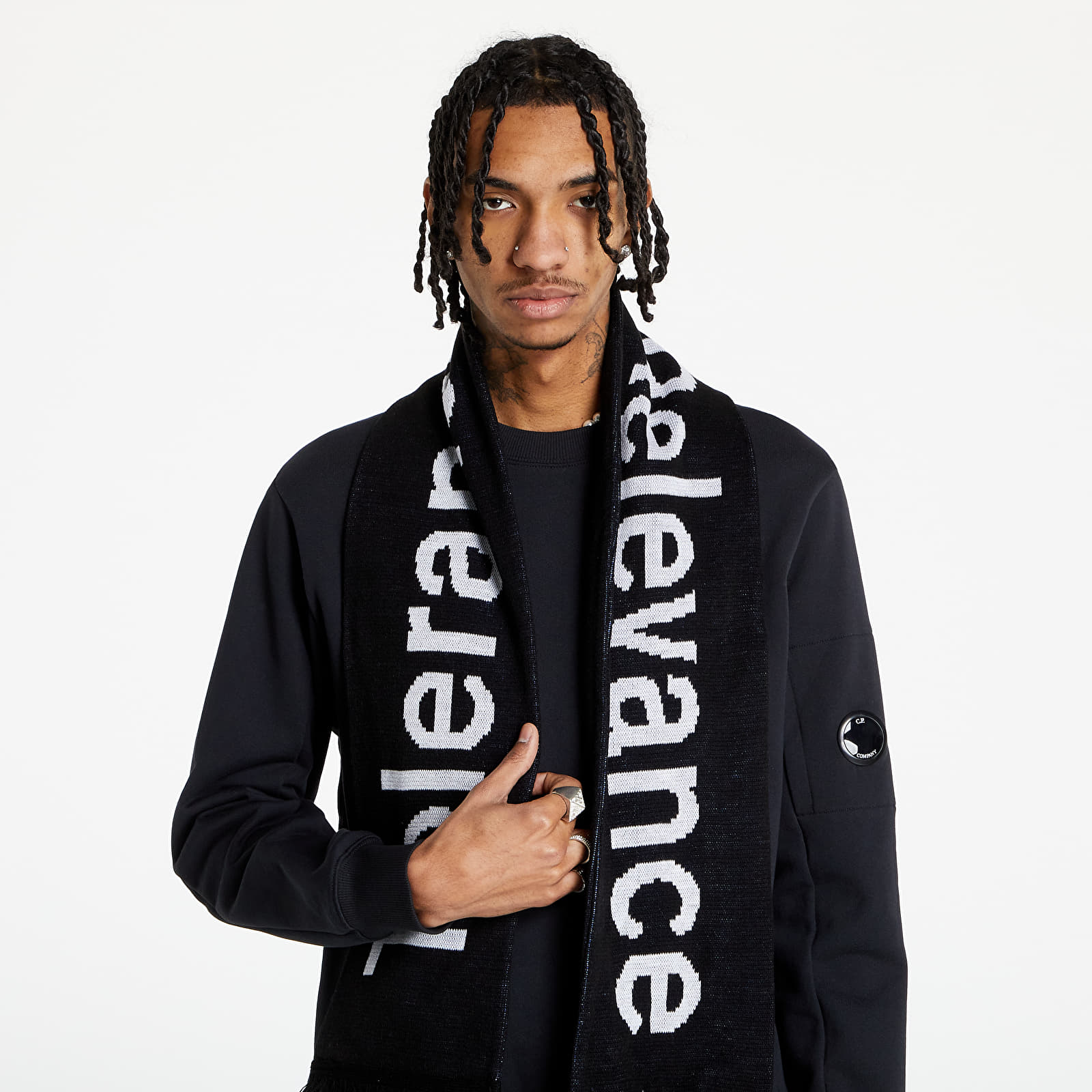 Šály Soulland Meets Footshop Tex Scarf Black