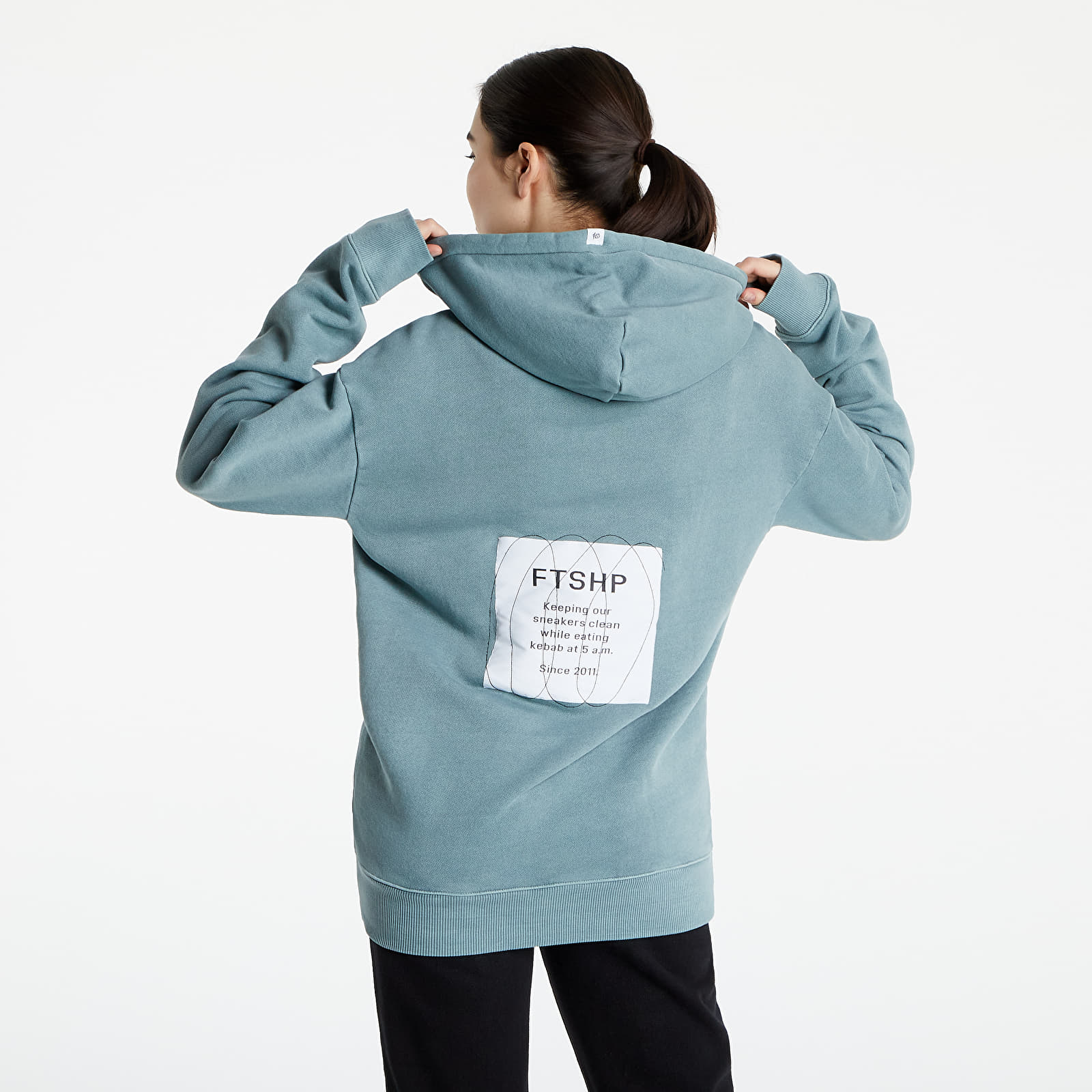 Φούτερ Footshop 10 Years meets Reebok Classics Natural Dye Hoodie Blue
