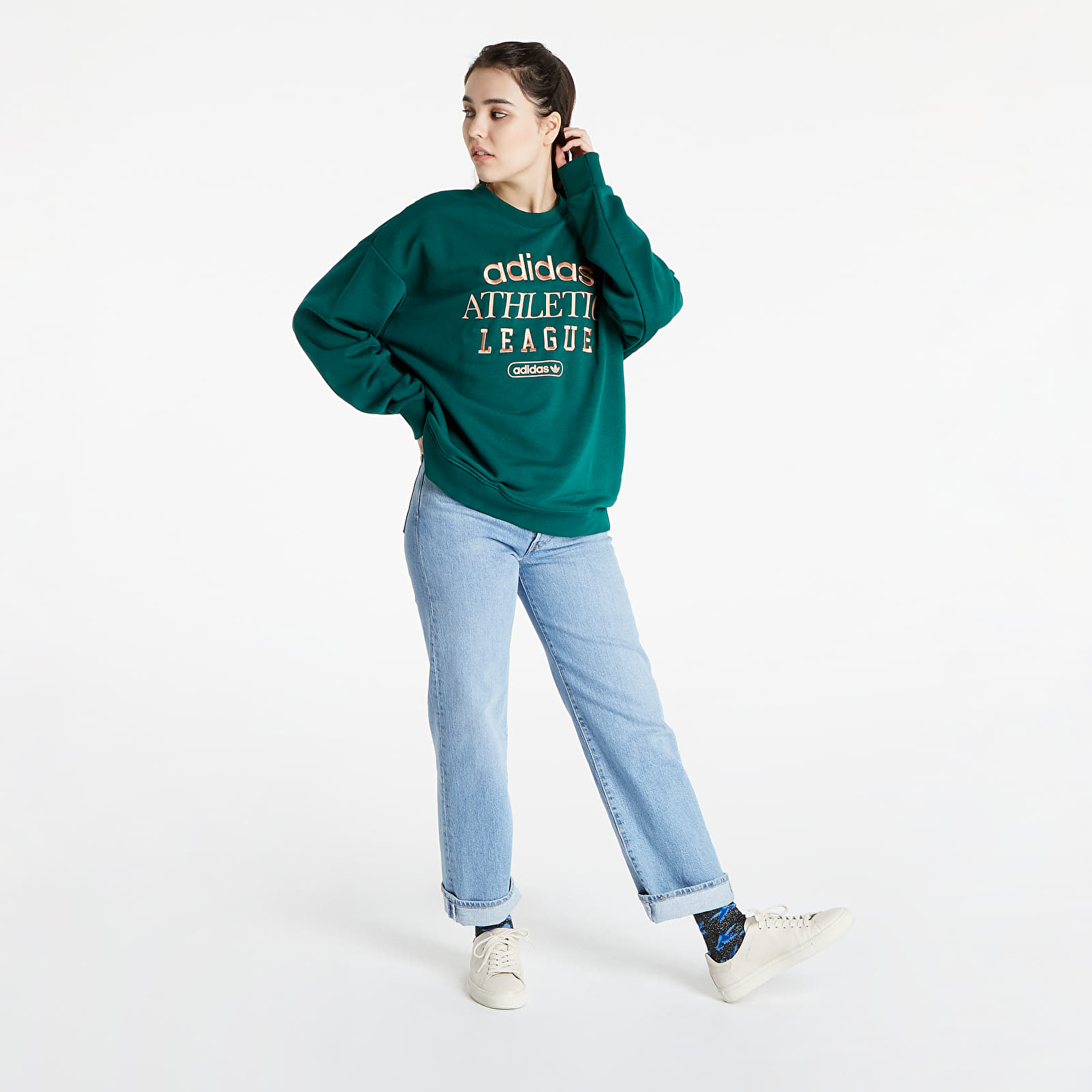 Hanorace adidas Crew Collegiate Green