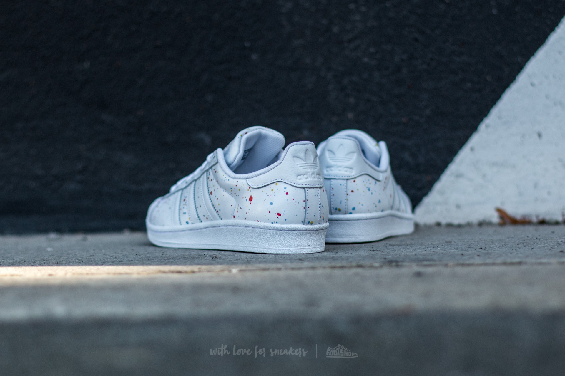 Adidas paint new arrivals splash trainers