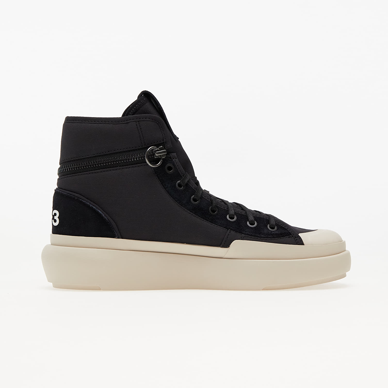 Încălțăminte și sneakerși pentru bărbați Y-3 Ajatu Court High Black/ Black/ Clear Brown