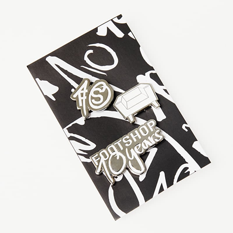 FTSHP 10th Anniversary Pin Silver/ White