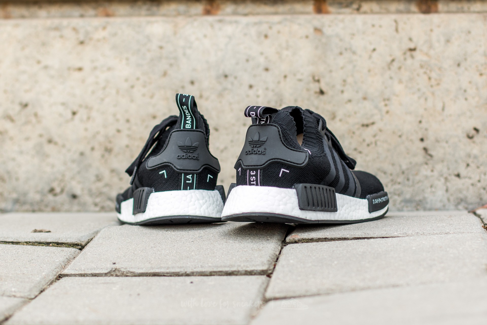 Men's shoes adidas NMD_R1 Primeknit Core Black/ Core Black/ White