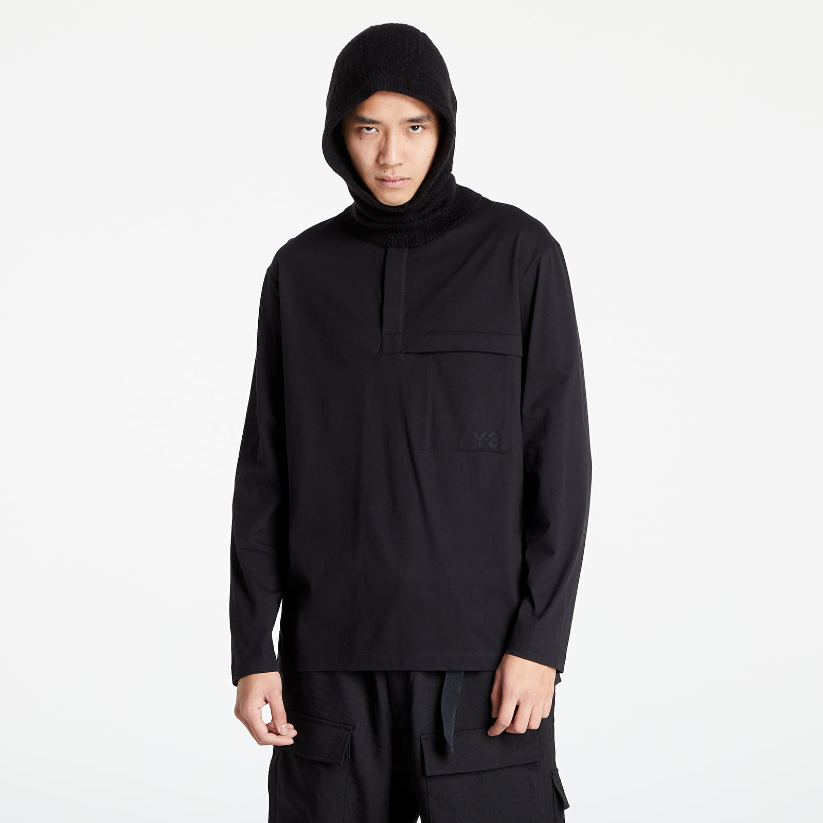 T-shirts Y-3 M Classic Henley Black | Footshop