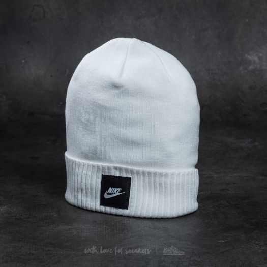 nike beanie hat white