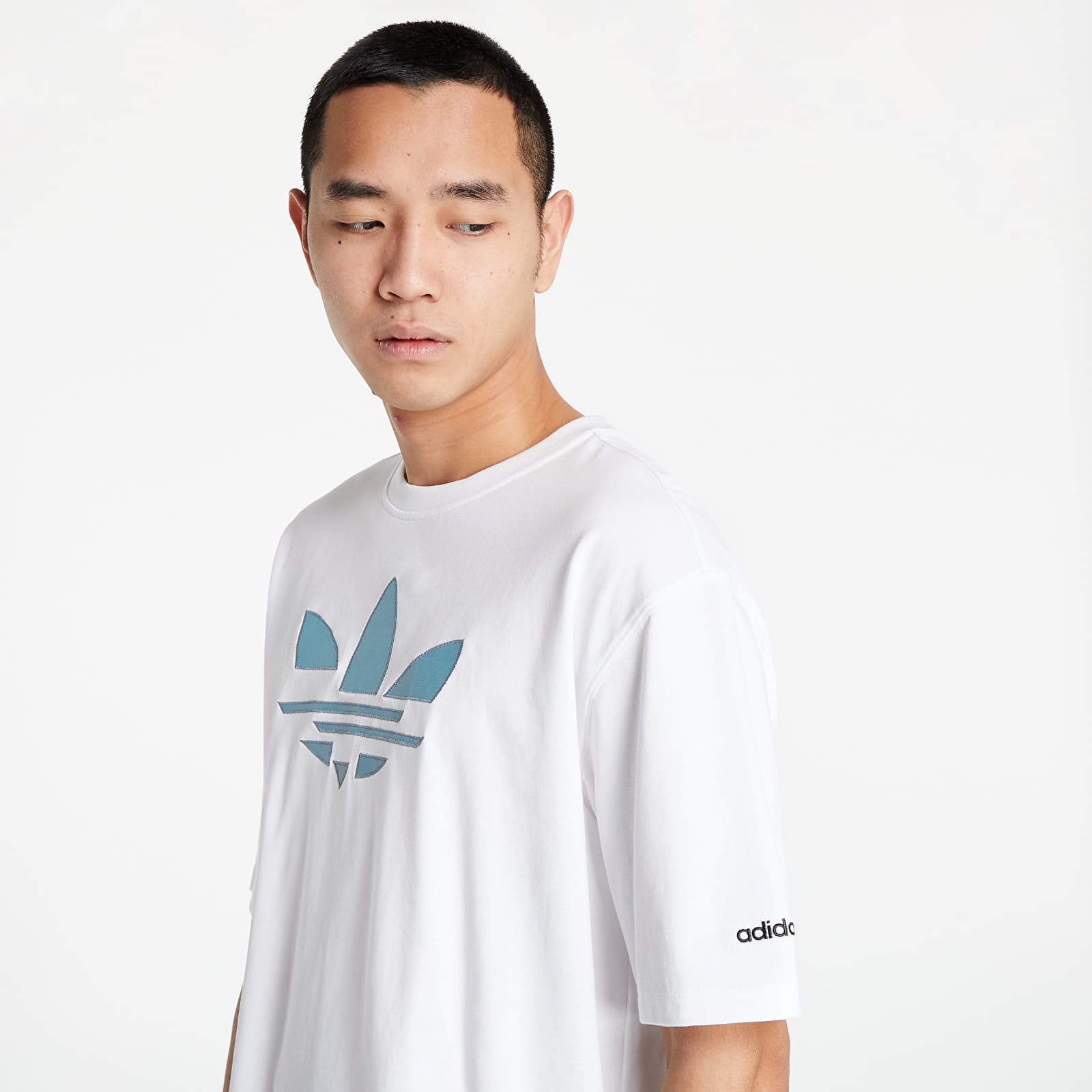 T shirts adidas Adicolor Iridescent Shattered Trefoil Tee White Footshop