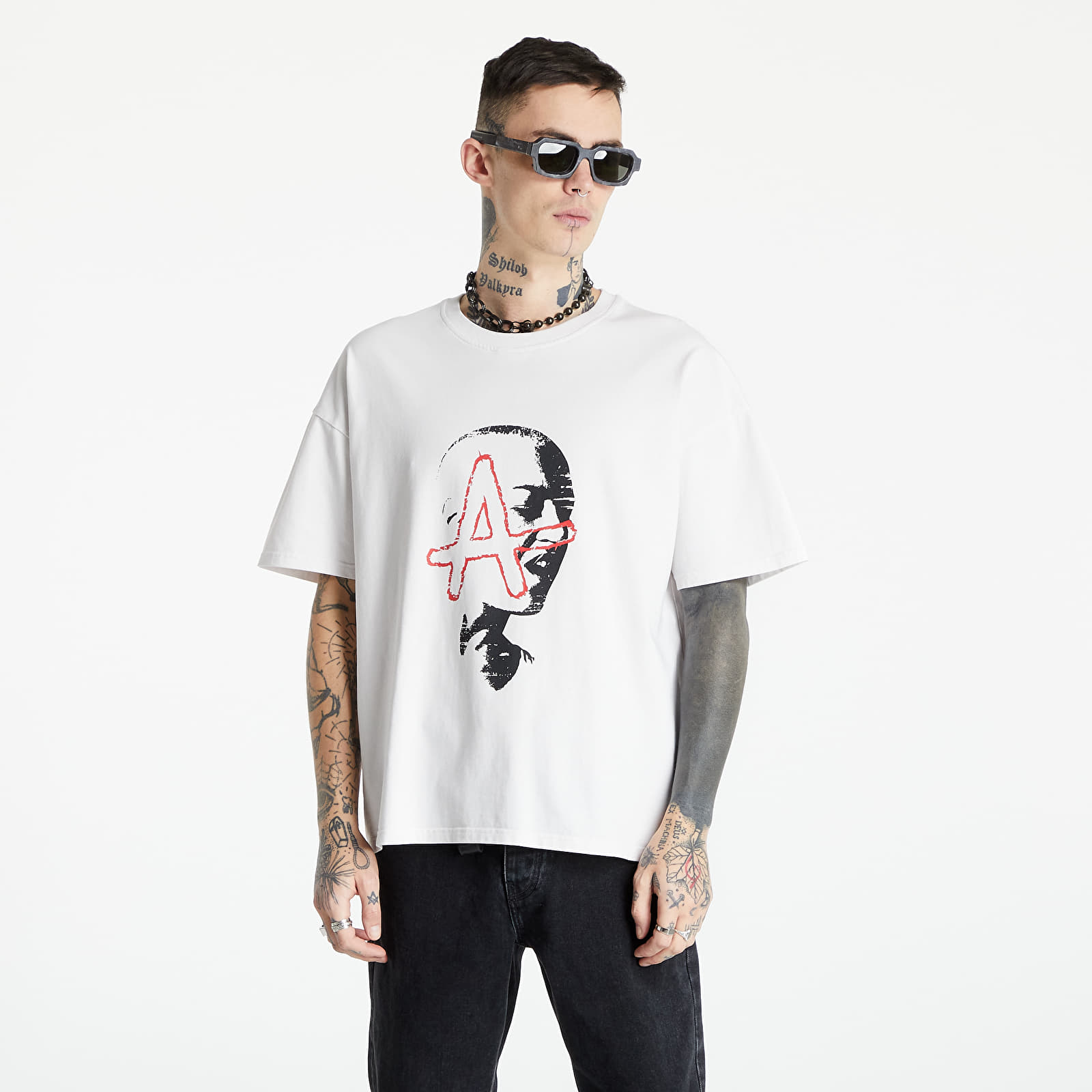 T-shirts Footshop x APEX Join The Alliance UNISEX T-Shirt Chalk White/ Black/ Red