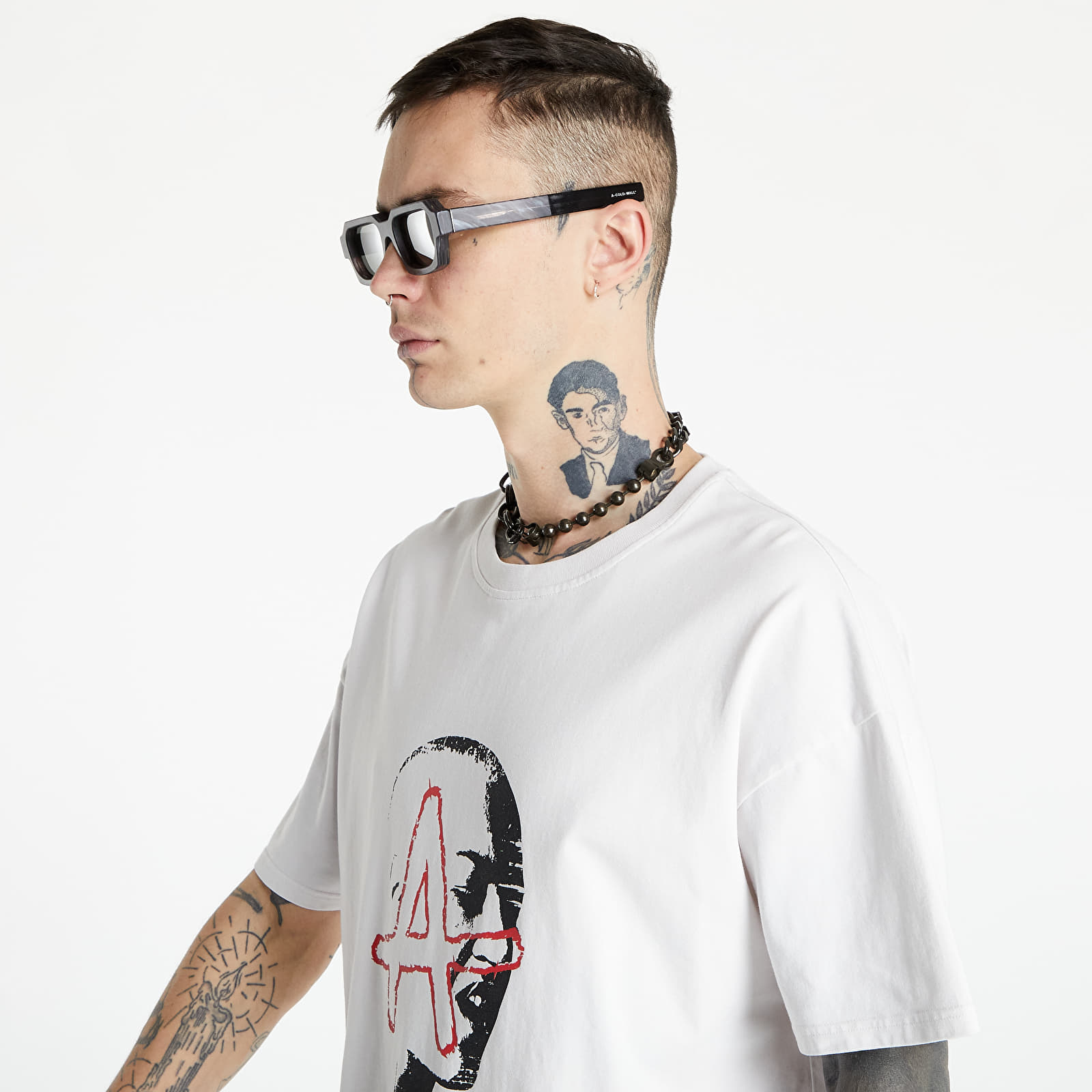 T-shirts Footshop x APEX Join The Alliance UNISEX T-Shirt Chalk White/ Black/ Red