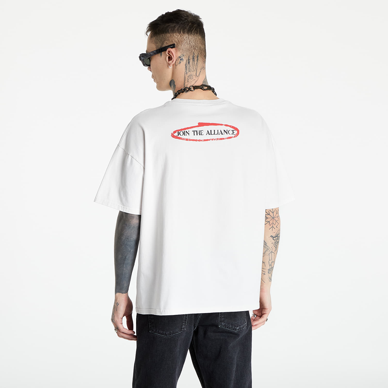 T-shirts Footshop x APEX Join The Alliance UNISEX T-Shirt Chalk White/ Black/ Red