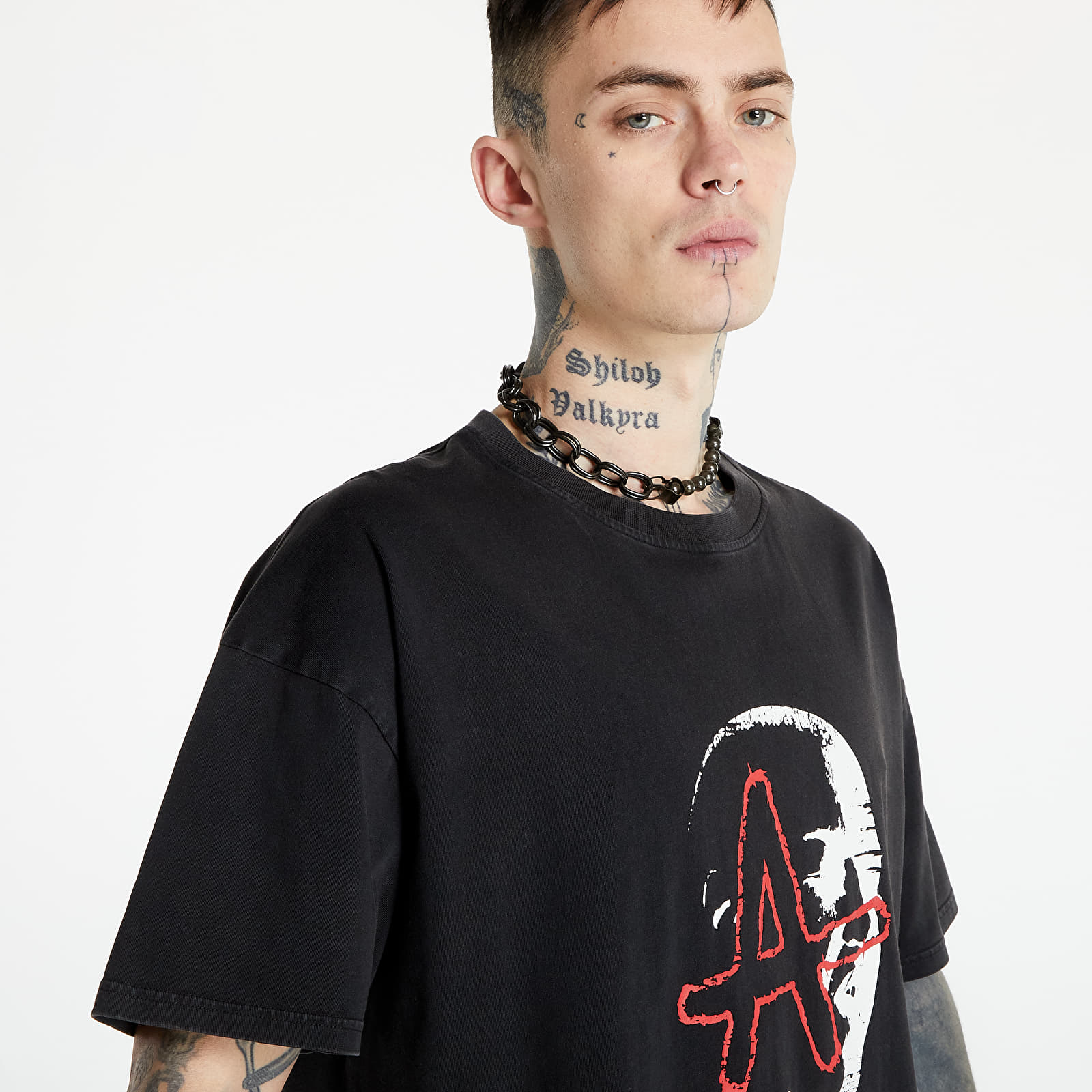 Marškinėliai Footshop x APEX Join The Alliance UNISEX T-Shirt Vintage Black/ White/ Red