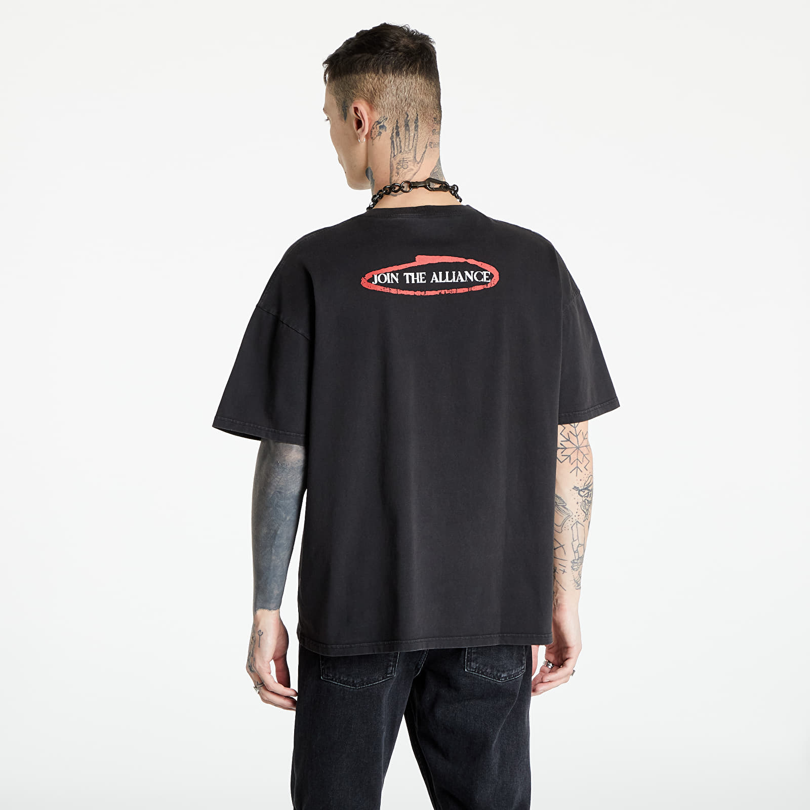 Marškinėliai Footshop x APEX Join The Alliance UNISEX T-Shirt Vintage Black/ White/ Red