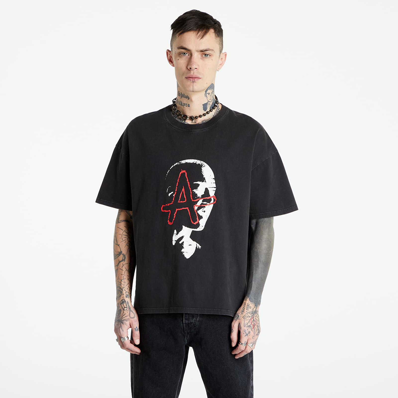 Marškinėliai Footshop x APEX Join The Alliance UNISEX T-Shirt Vintage Black/ White/ Red