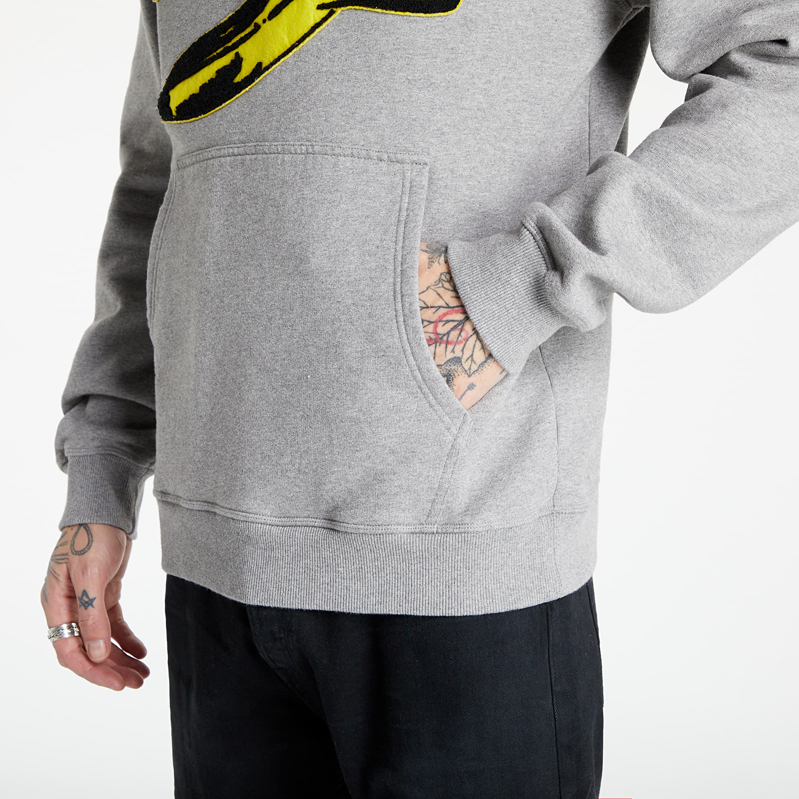 Hoodies and sweatshirts  maharishi Maha Warhol Banana Hooded Sweat Grey Marl