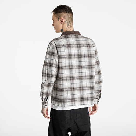 Stüssy Frank Plaid Zip LS Shirt Brown | Footshop