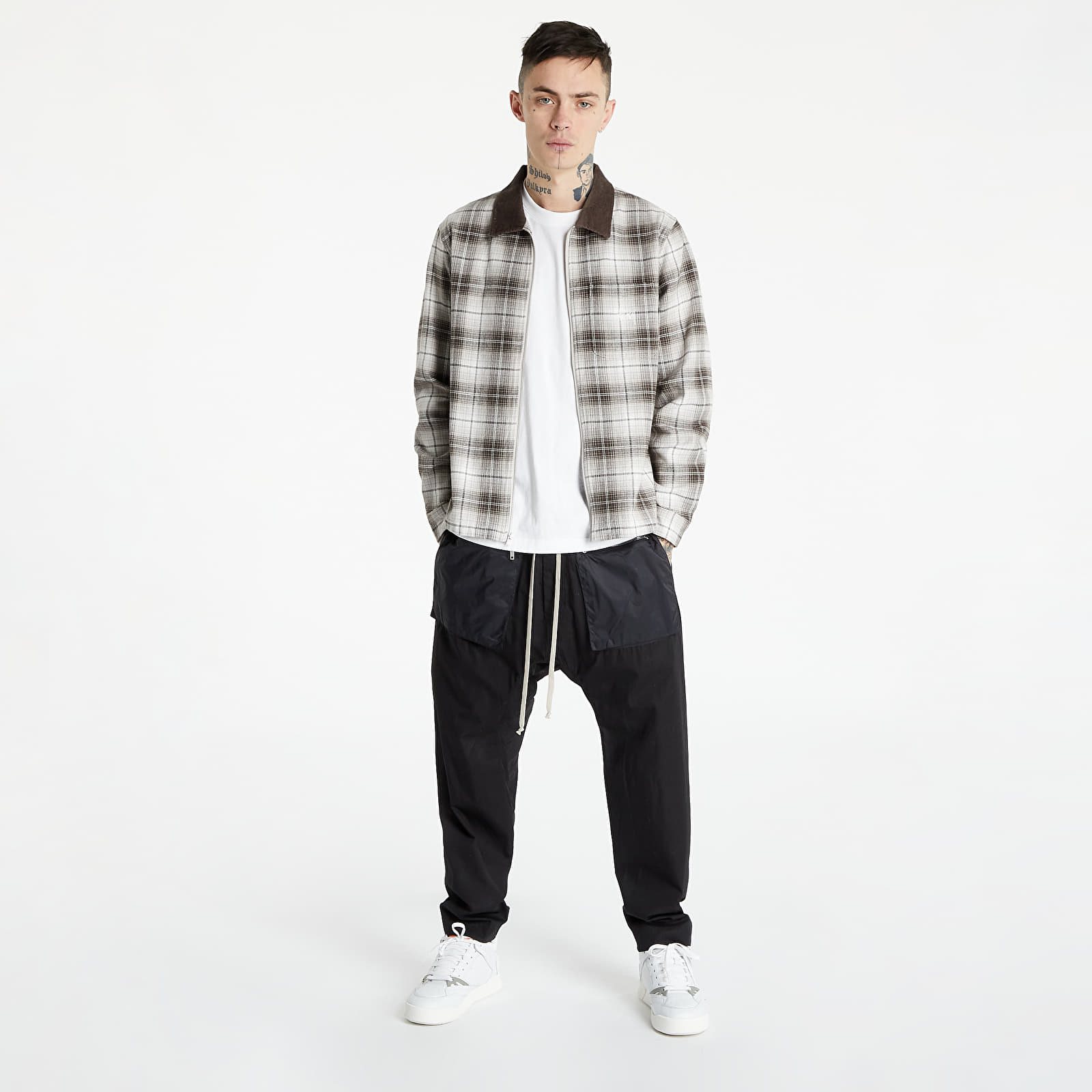 Shirts Stüssy Frank Plaid Zip LS Shirt Brown | Footshop