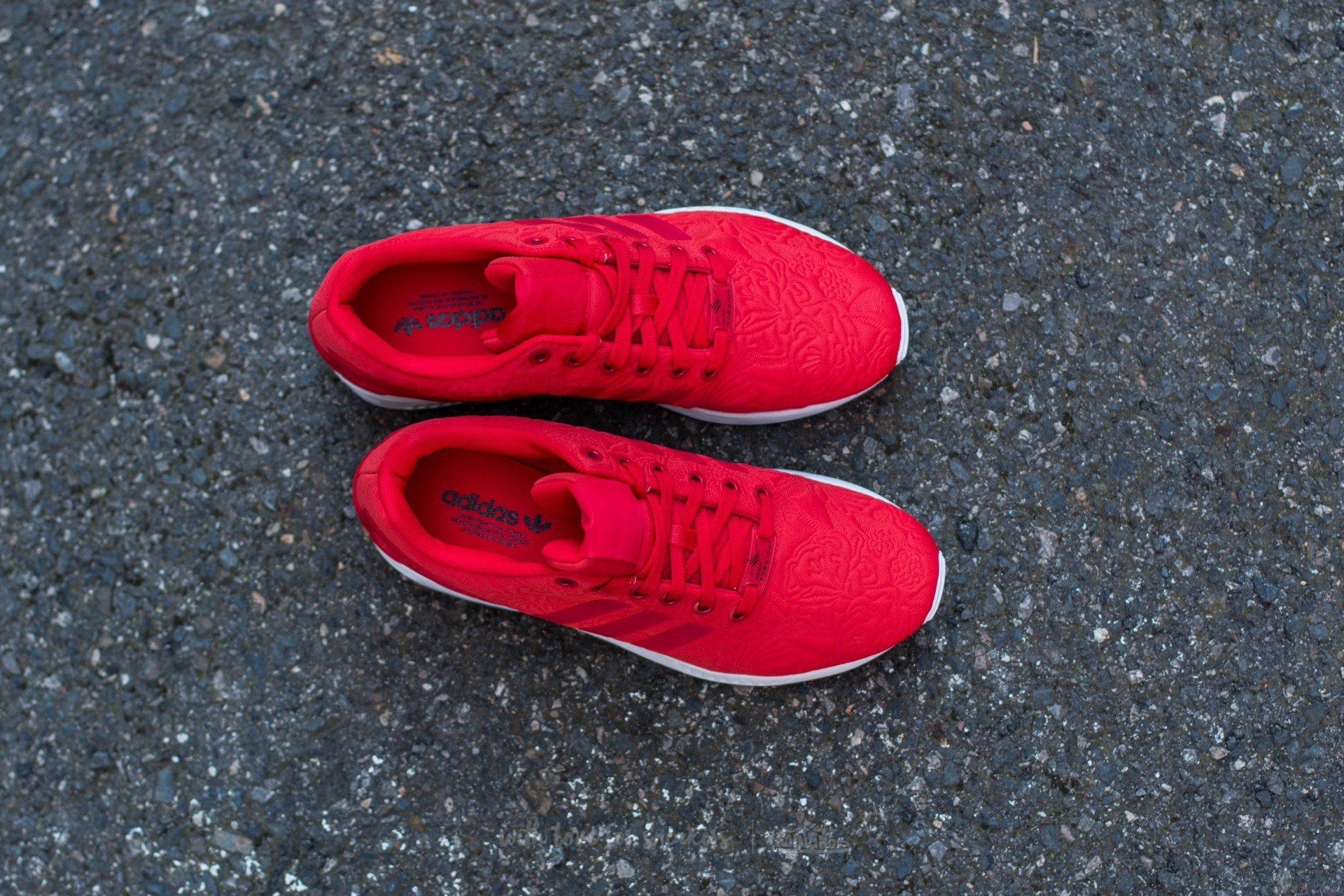 Adidas originals zx shop flux womens red