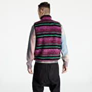 Vests Stüssy Striped Sherpa Vest Grape | Footshop