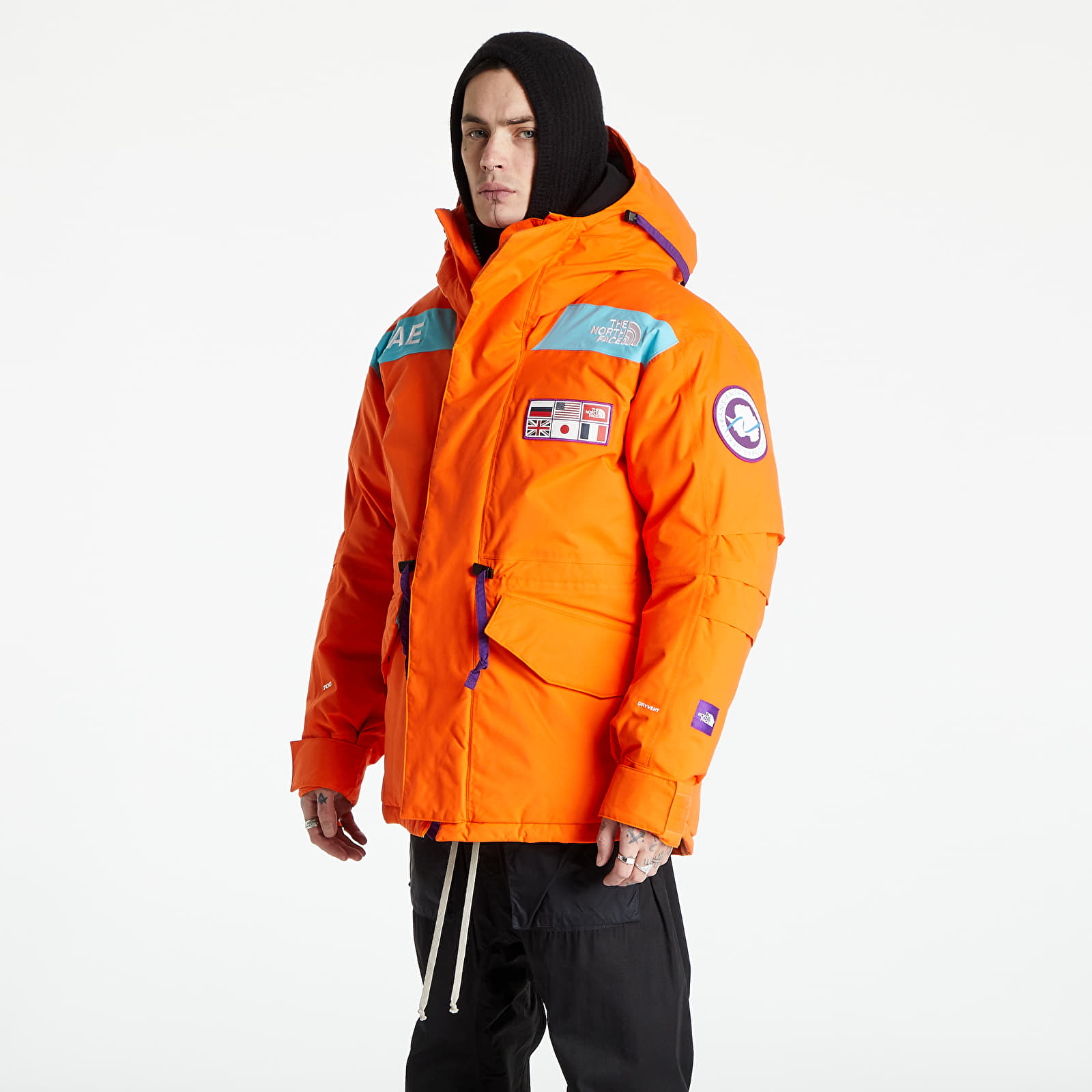 North face doudoune orange shop