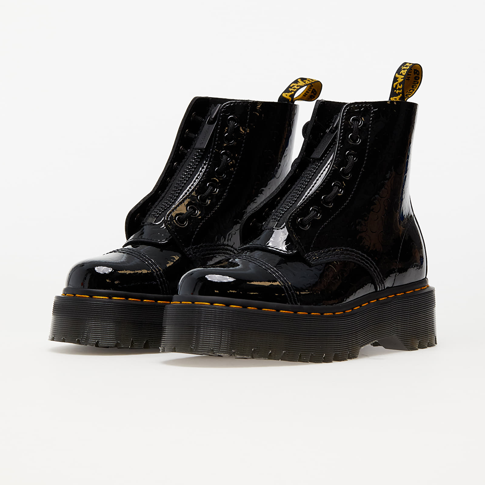 Moteriška avalynė Dr. Martens Sinclair Black Patent Lamper Leopard Emboss