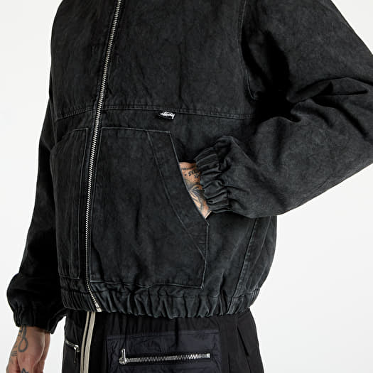 Kurtki Stüssy Washed Canvas Insulated Jacket Black | Footshop