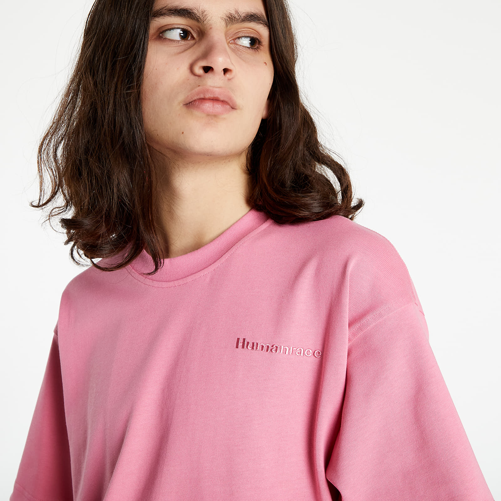 Majice T-shirt adidas x Pharrell Williams Basics Shirt Rose Tone