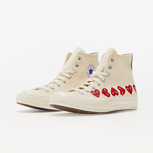 Chaussures et baskets homme Converse x Comme des Garcons PLAY Chuck 70 Egret High Risk Red Footshop