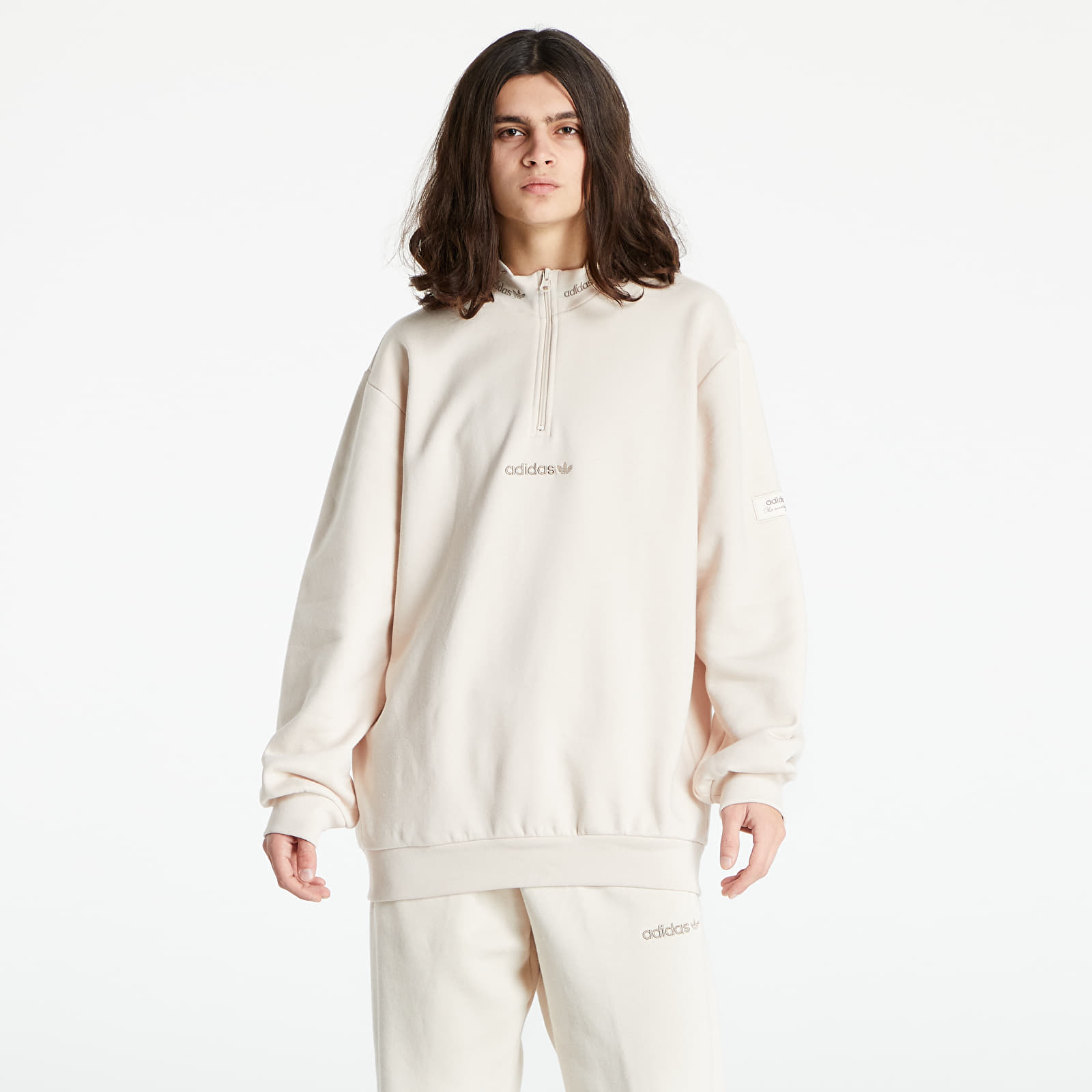 Adidas trefoil hoodie linen deals