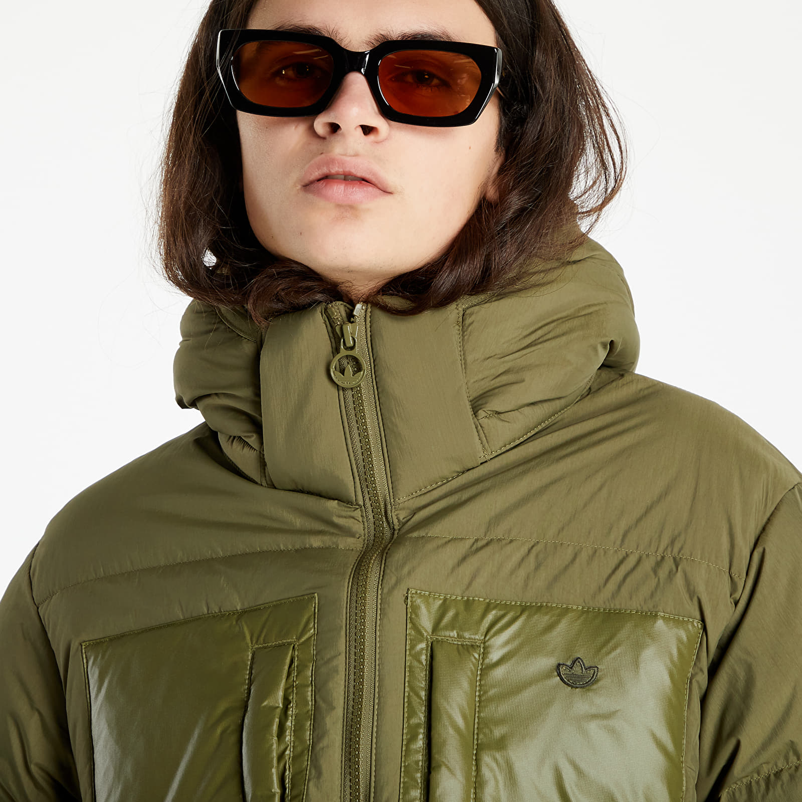 Якета adidas Down Regen Puff Focus Olive