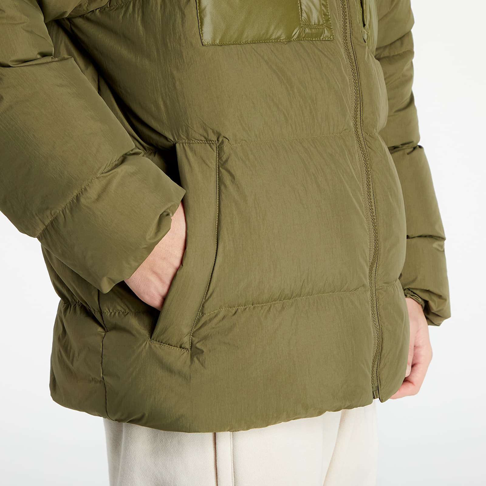 Якета adidas Down Regen Puff Focus Olive