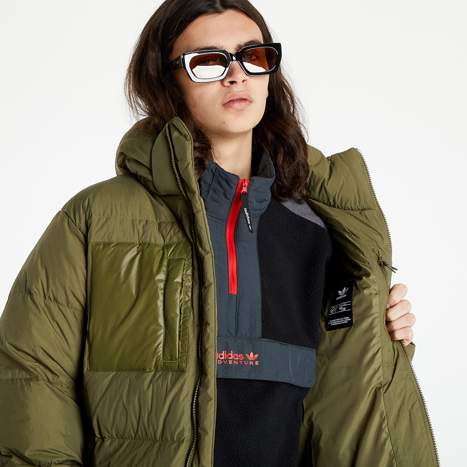 Якета adidas Down Regen Puff Focus Olive