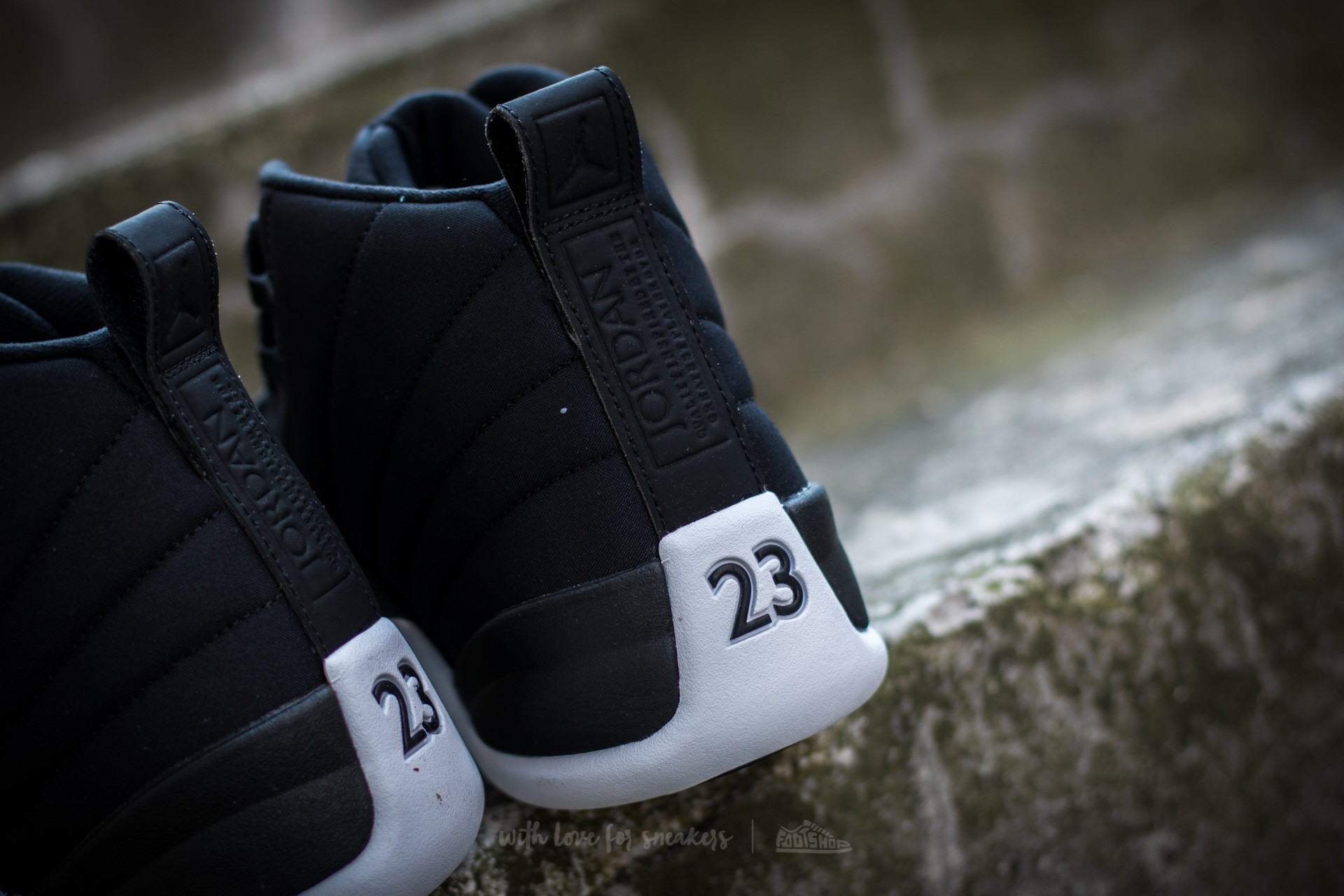 Scarpe uomo Air Jordan 12 Retro Black/ Gym Red-White