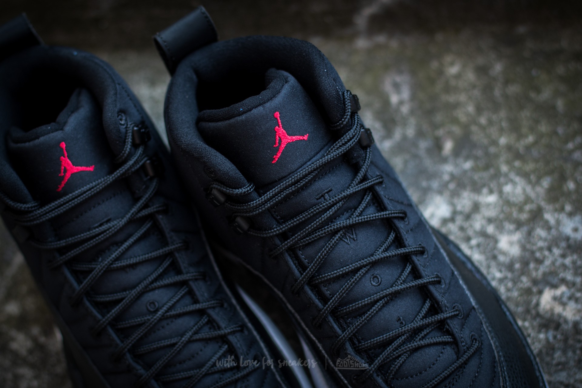 Scarpe uomo Air Jordan 12 Retro Black/ Gym Red-White