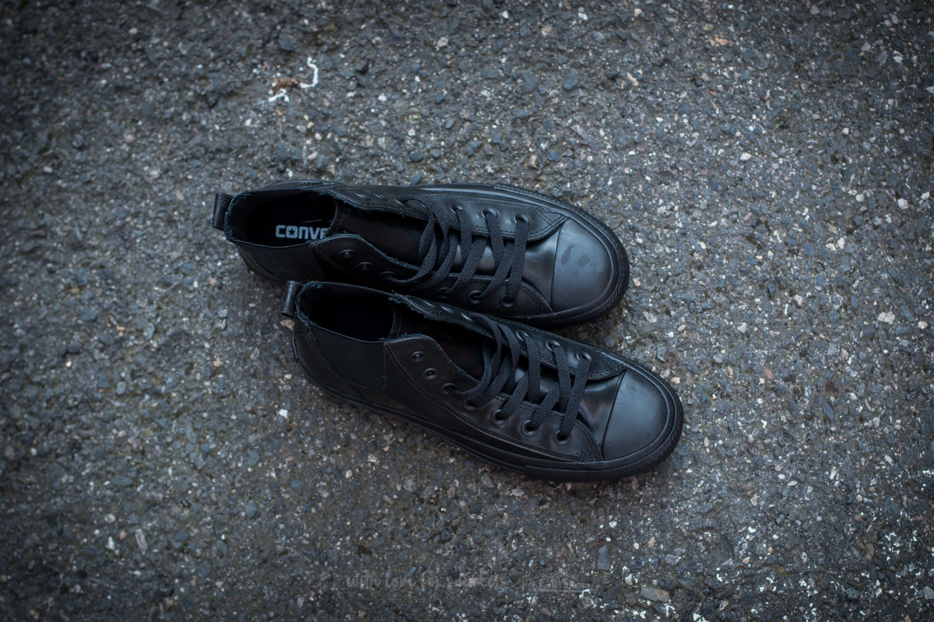 Women's shoes Converse Chuck Taylor All Star Chelsea Boot Rubber Hi Black/ Black/ Black