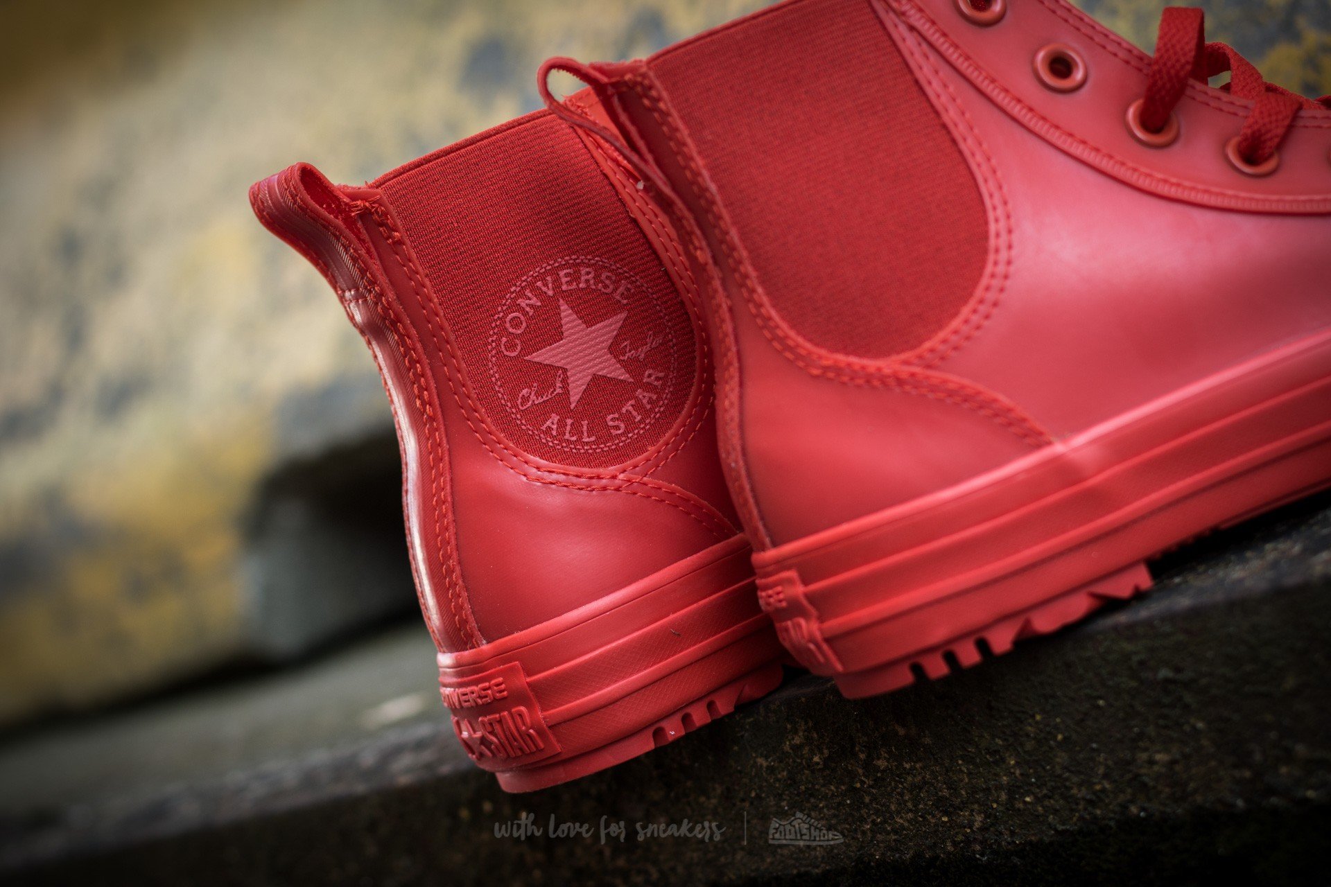 Scarpe donna Converse Chuck Taylor All Star Chelsea Boot Rubber Hi Signal Red/ Signal Red