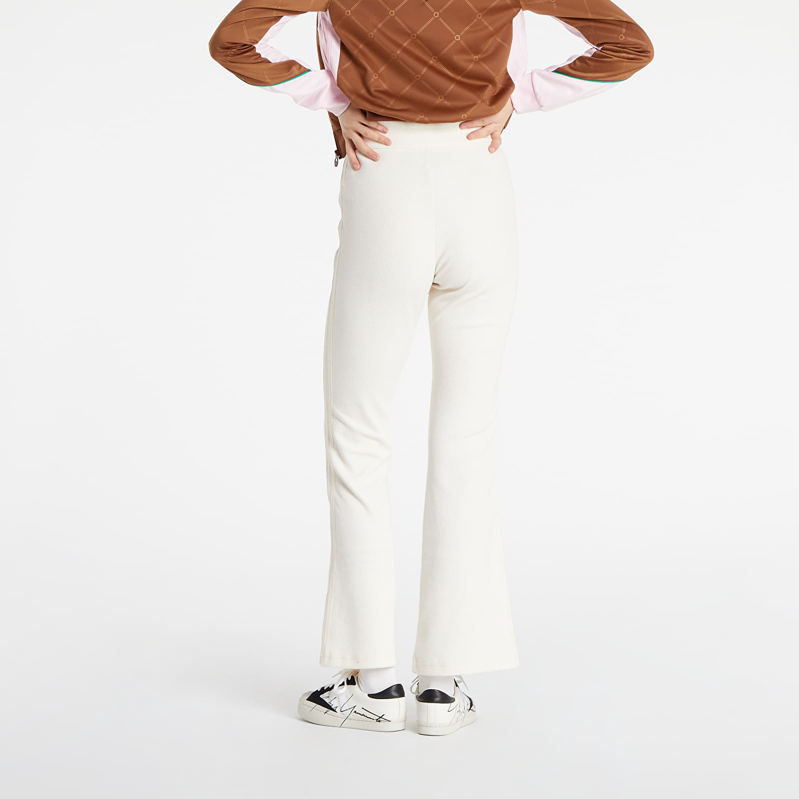 Džíny a kalhoty adidas Retro Flared Track Pants Wonder White