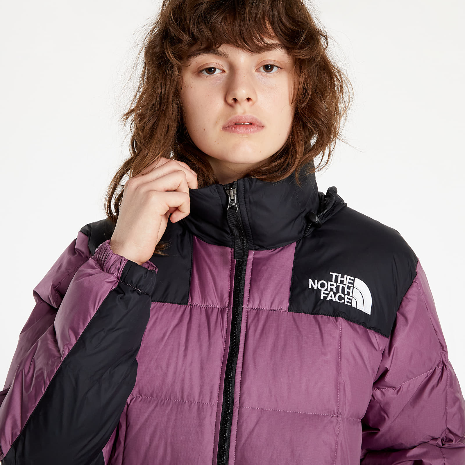 Purple north outlet face windbreaker