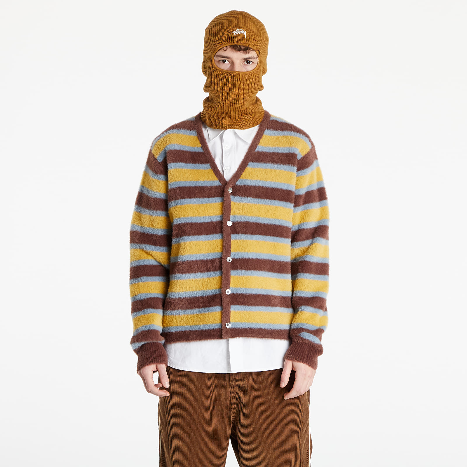 Sweaters Stüssy Horizontal Stripe Cardigan Brown | Footshop