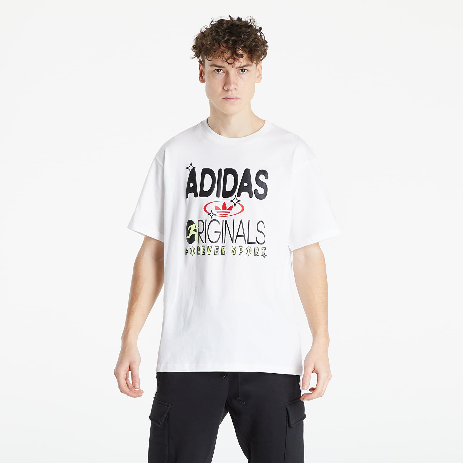 Tricouri  adidas OG Forever Sport Graphic Tee White