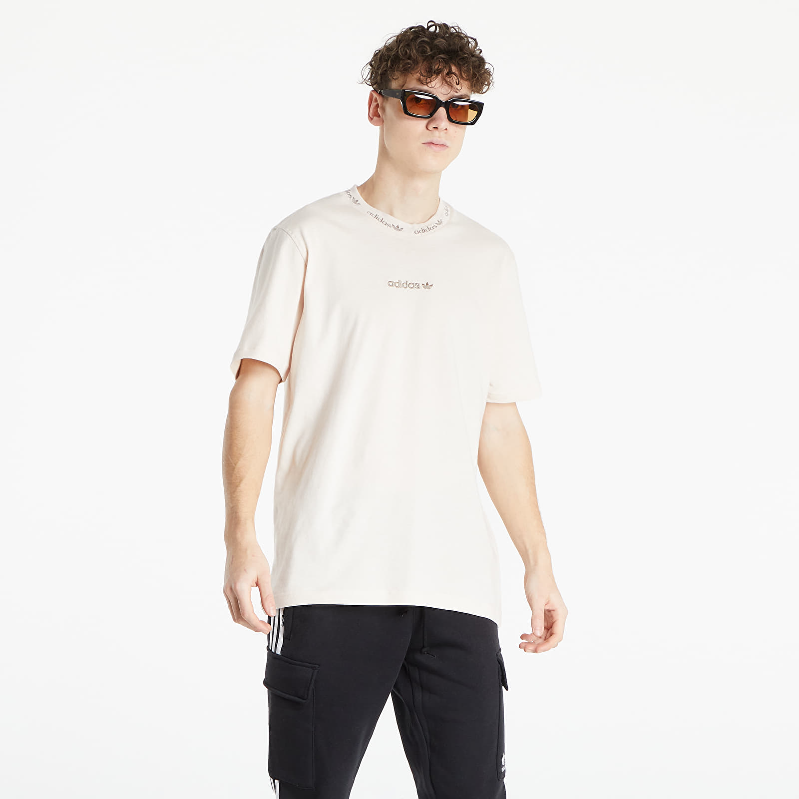 T shirts adidas Trefoil Linear Tee Linen Footshop