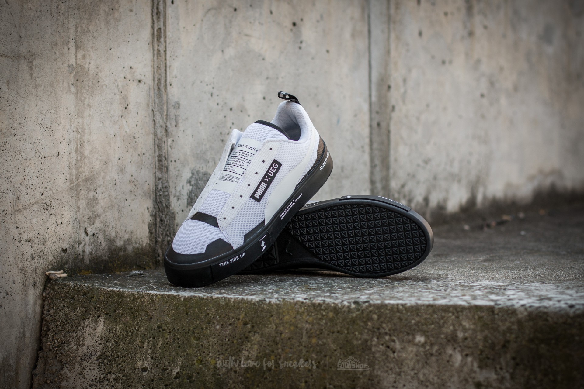 Men's shoes Puma Court Play SlipOn x UEG Puma White-Puma Black