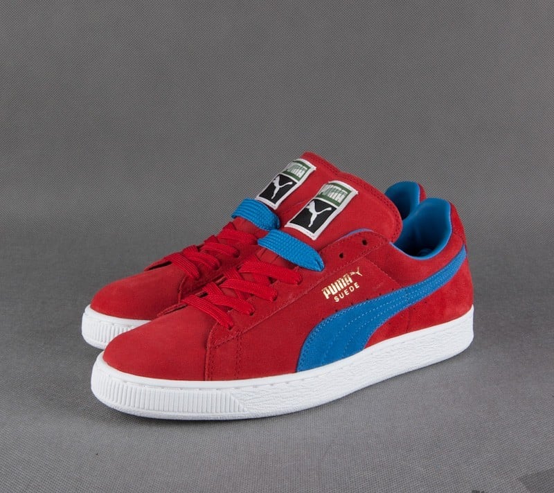 Férfi cipők Puma Suede Classic+ high risk red-french blue