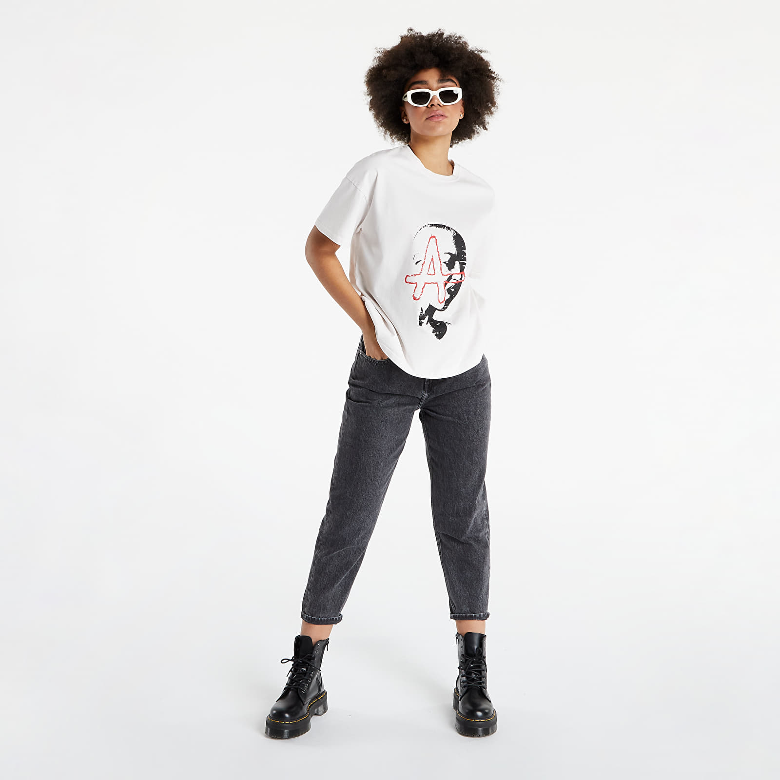 T-shirts Footshop x APEX Join The Alliance UNISEX T-Shirt Chalk White/ Black/ Red