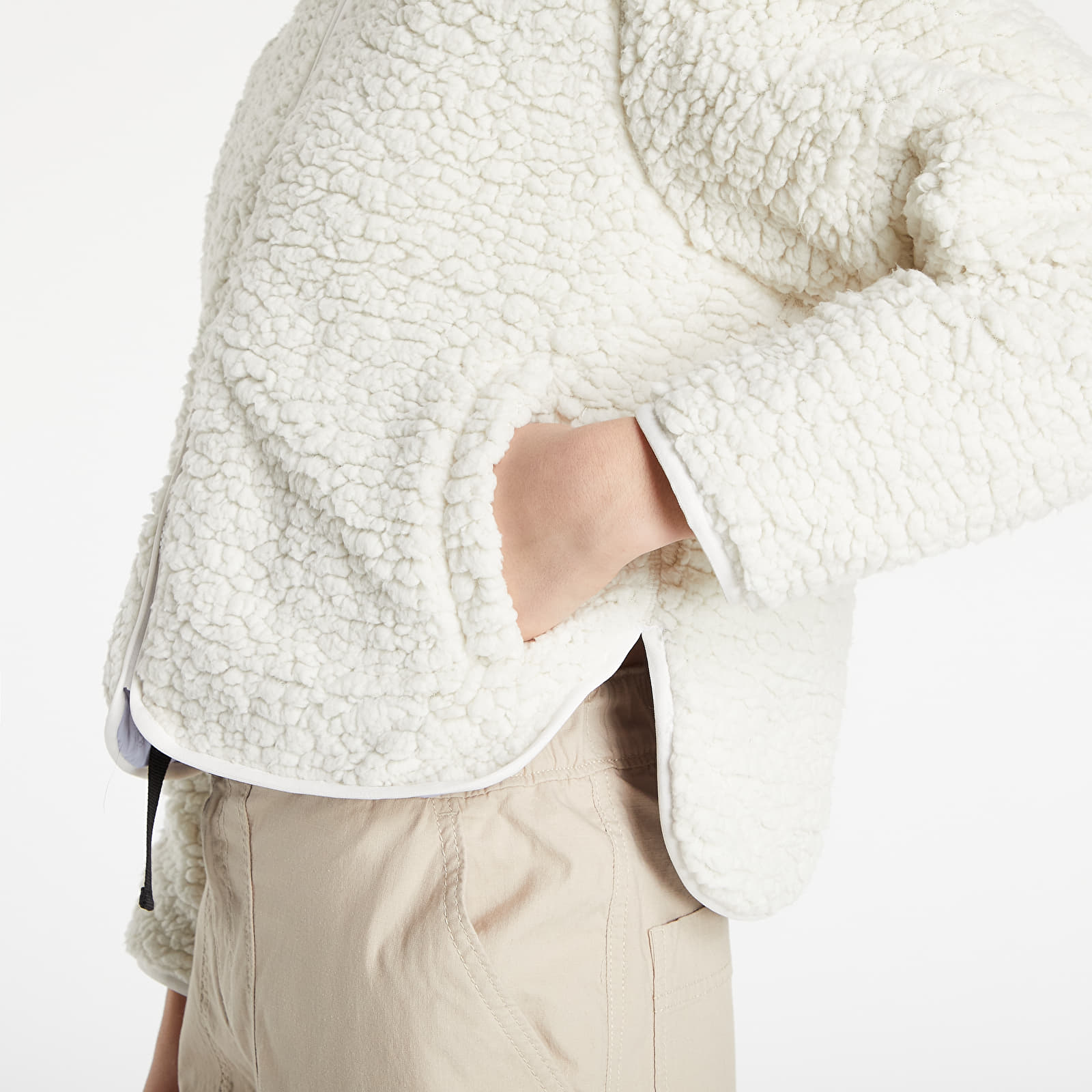 Bundy Converse Reversible Sherpa Jacket Egret Multi