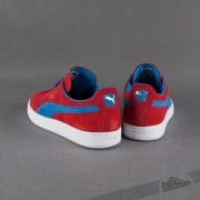 Men s shoes Puma Suede Classic high risk red french blue