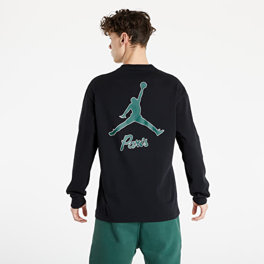 T shirts Jordan Paris Saint Germain Longsleeve Tee Black Footshop