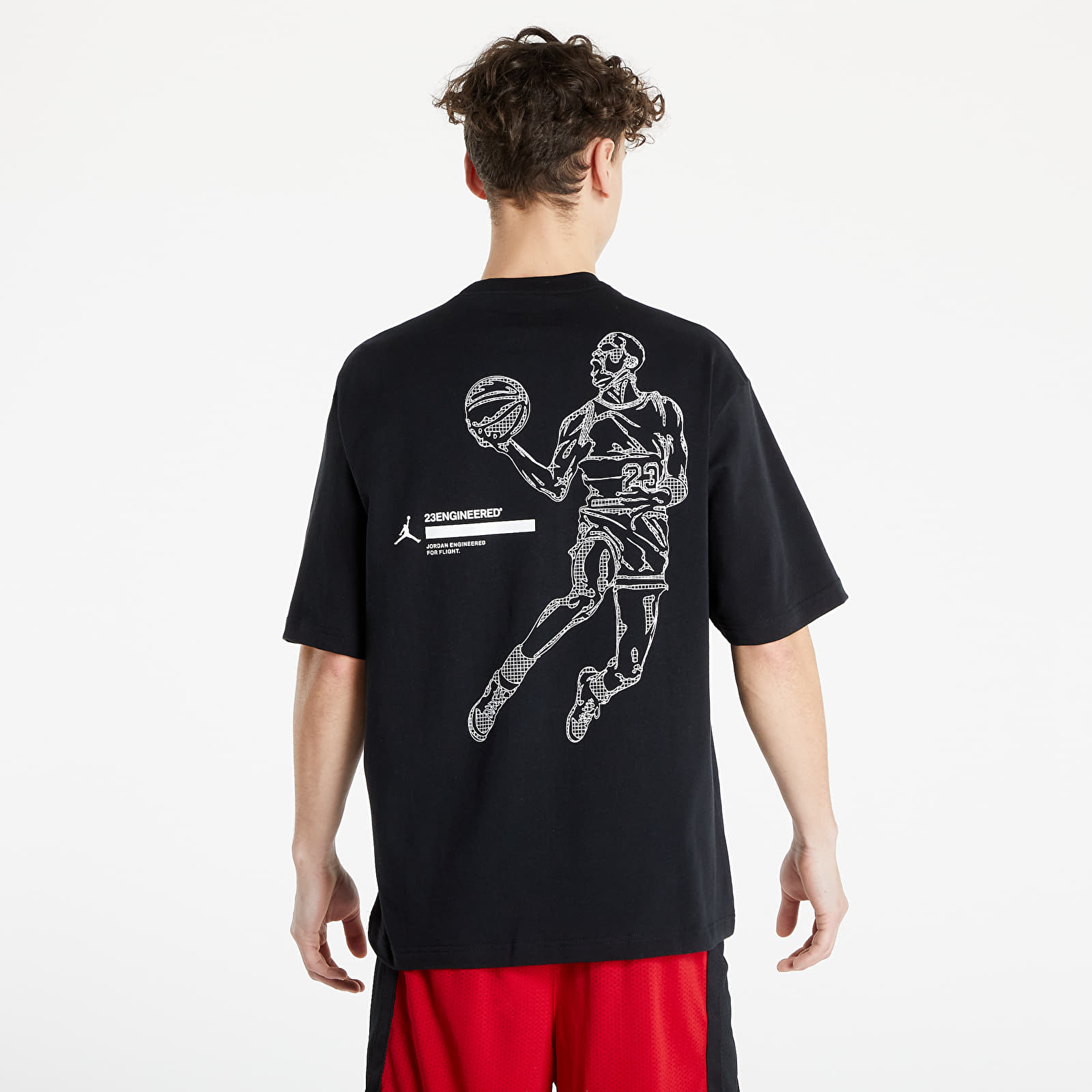 Magliette Jordan 23 Engineered Shortsleeve Crewneck Tee Black